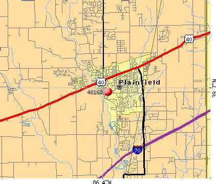 Plainfield Indiana Zip Code Map