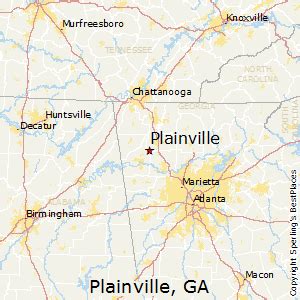 Plainville Georgia Map