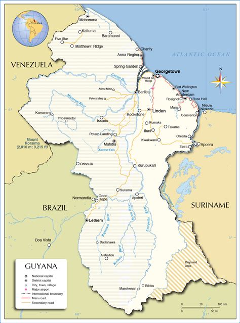 Plaisance Guyana Map