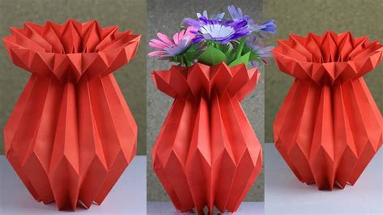 Crafting Elegantly Designed Origami Paper Vases and Frames: A Step-by-Step Guide