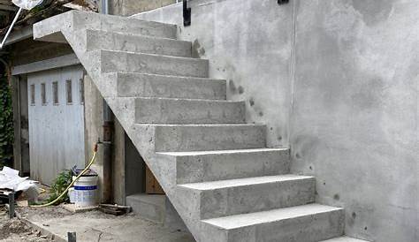 Faire un escalier en beton Escalier beton, Coffrage