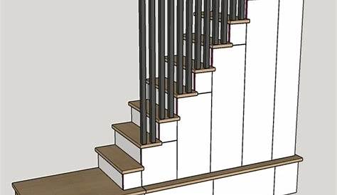 [Plan] Escalierplacard avec palier quart tournant par