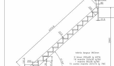 [Plan] Escalier droit avec contremarches par zebulette sur