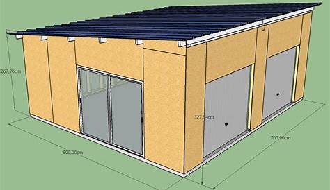 Construction d'un garage double en ossature bois