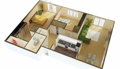 Plan appartement 2 chambres 50m2 Bricolage Maison et