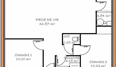 Plan de maison 50m2 plein pied Idées de travaux