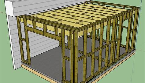 Plan Ossature Bois Garage Construction D'un Double En