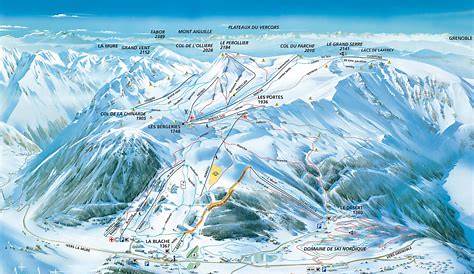 Plan Station De Ski Serre Chevalier s s Pistes Domaine able Sur