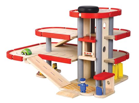 Race N Play Parking Garage in color Toy garage, Plan toys, Garage decor