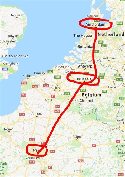 plan a vacation to belgium and france