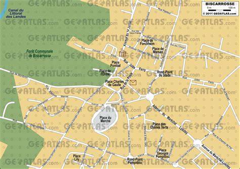 Cartograf.fr Les villes Biscarrosse