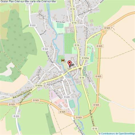 Plan CrielsurMer carte ville CrielsurMer