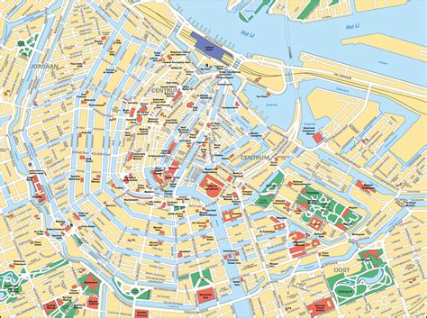 Tourist Map Of Amsterdam Printable Printable Maps