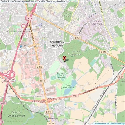 Carte des temps de trajets à vélo à ChambraylèsTours Collectif