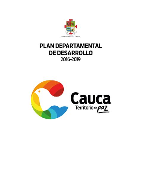 plan de desarrollo departamento del cauca