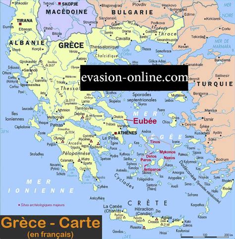 Grèce Carte et plan ≡ Voyage Carte Plan