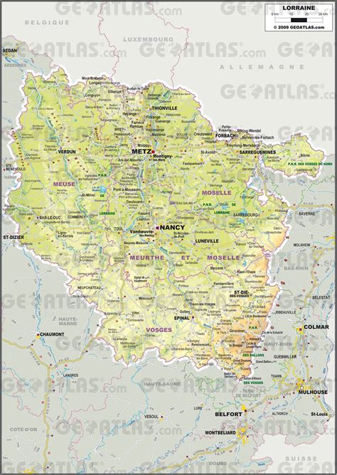 Cartograf.fr Les régions de France La Lorraine page 2