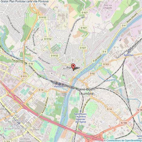 Plan de Pontoise Voyages Cartes