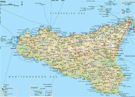 Sicile Tourisme Carte