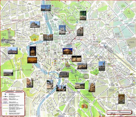 plan des monuments de rome