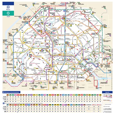 Plan du métro de Paris Plan réseau metro parisien Carte du métro