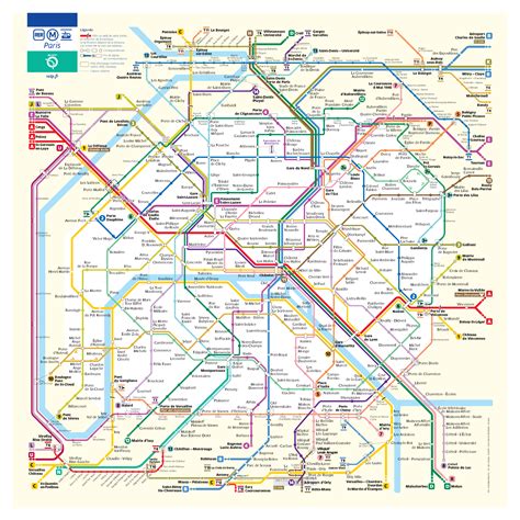 Plan du métro de Paris ≡ Voyage Carte Plan