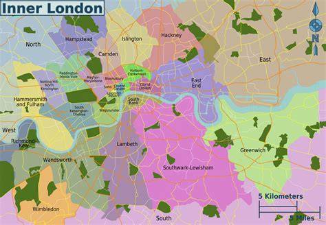 Londres, quartier de la carte Quartier de la carte de Londres