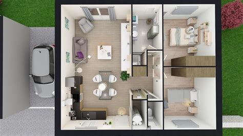 Plan Maison 2 Chambres: Une Solution Idéale Pour Une Famille