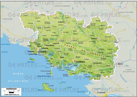 Carte du Morbihan Arts et Voyages