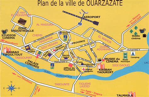 Morocco Map Ouarzazate & Ouarzazate region maps