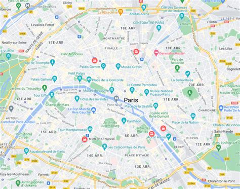 © Google maps Paris 2013