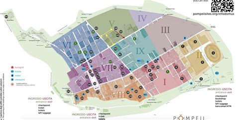 Karte von Pompei Stadtplan Pompei
