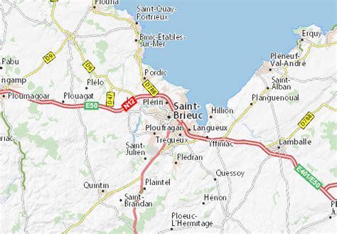 SaintBrieuc Old Town Map