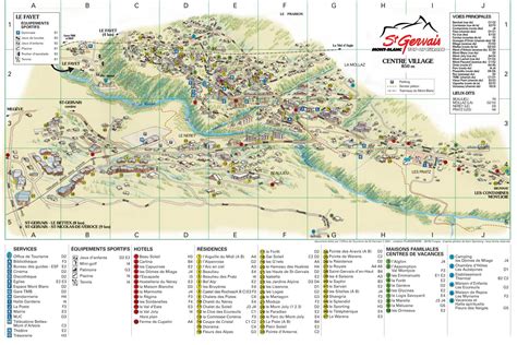 Saint Gervais Piste Map & Ski Area Info for this fantastic French Resort