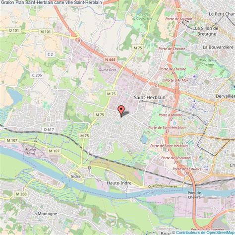 Plan SaintHerblain carte ville SaintHerblain