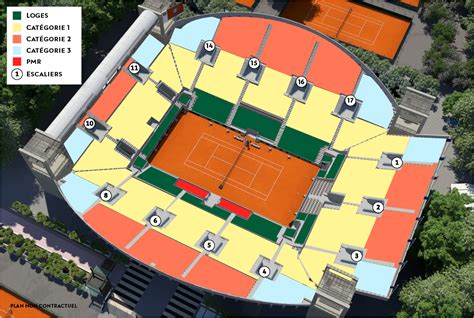 plan suzanne lenglen roland garros