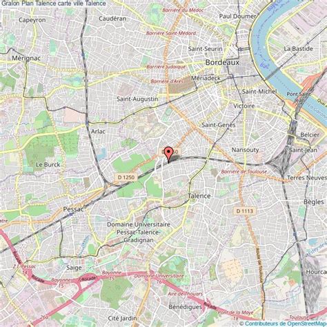 Talence Map France Latitude & Longitude Free Maps