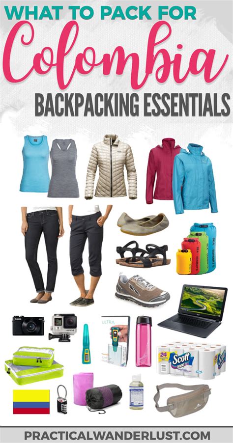 plan trip to colombia packing list