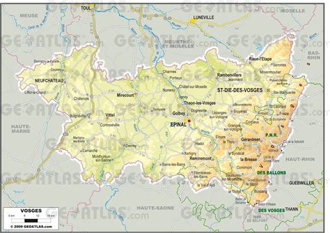Carte des Vosges Voyages Cartes