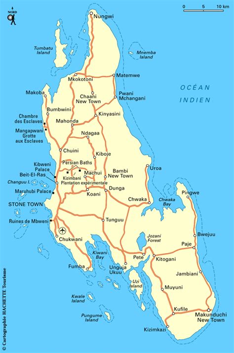 Carte du Zanzibar » Voyage Carte Plan