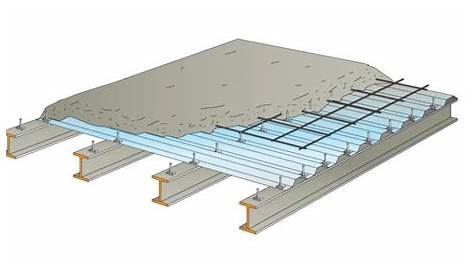 Plancher collaborant avec protection feu et/ou acoustique