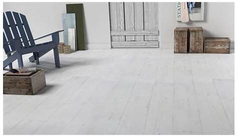 Plancher Flottant Blanc Gris Parquet Cerusé