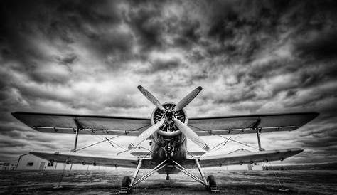 Amercian Airlines Airplane in Black and White Photograph by Paul Velgos