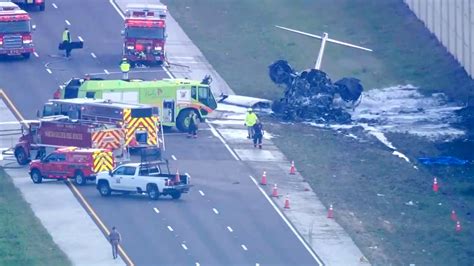 plane crash on florida highway today