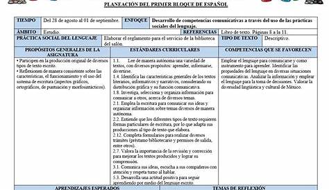 Planeación del tercer grado para el tercer bloque del ciclo escolar