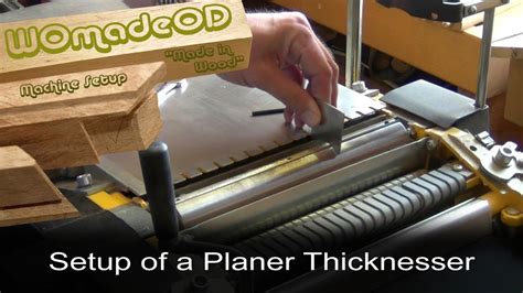 Planer Thicknesser How To Use
