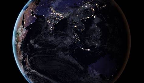 Space photography of Earth during night HD