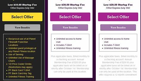 Planet Fitness Membership Cost For Students