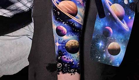 Planets Half Sleeve Tattoo Galaxy By Adrian Bascur s,