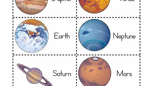Planets In Order Worksheet Of The New Of The